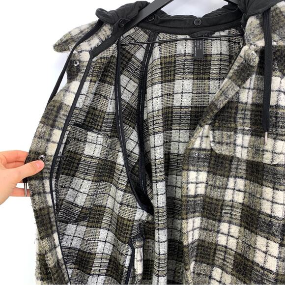 HALLE BERRY x Sweaty Betty Rhea Overshirt Plaid Jacket Green Black Cream 14 (XL) - Picture 8 of 13